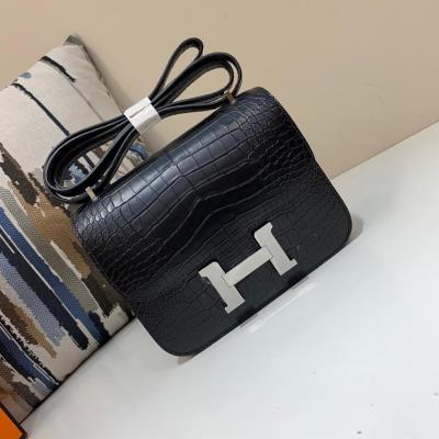 wholesale quality hermes constance 19 matte niloticus crocodile 89 noir phd